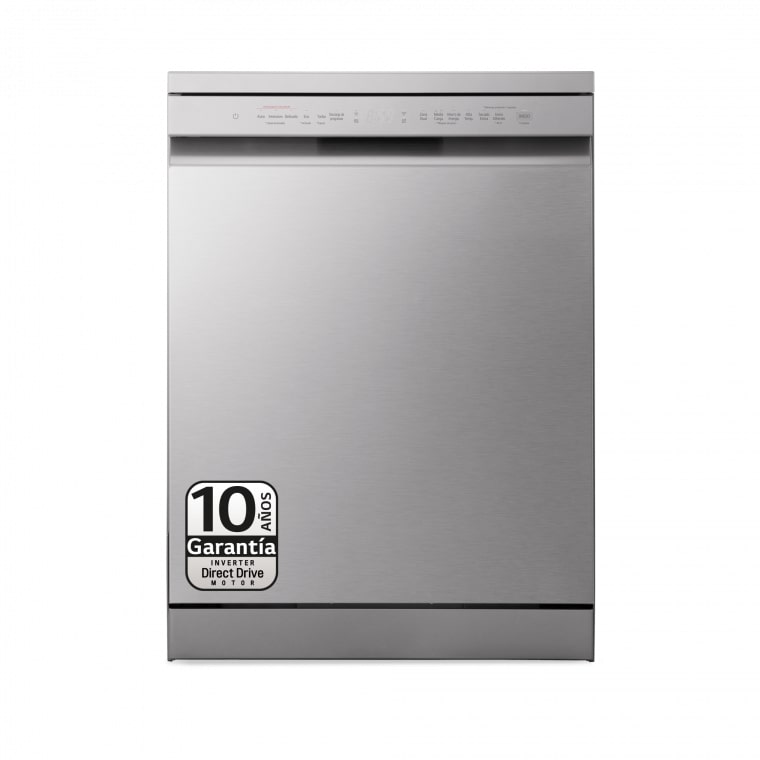 LG Lavavajillas LG QuadWash™, Inox Antihuellas, Tercera bandeja cubiertos, clasificación D, DF243FV.APYQEES